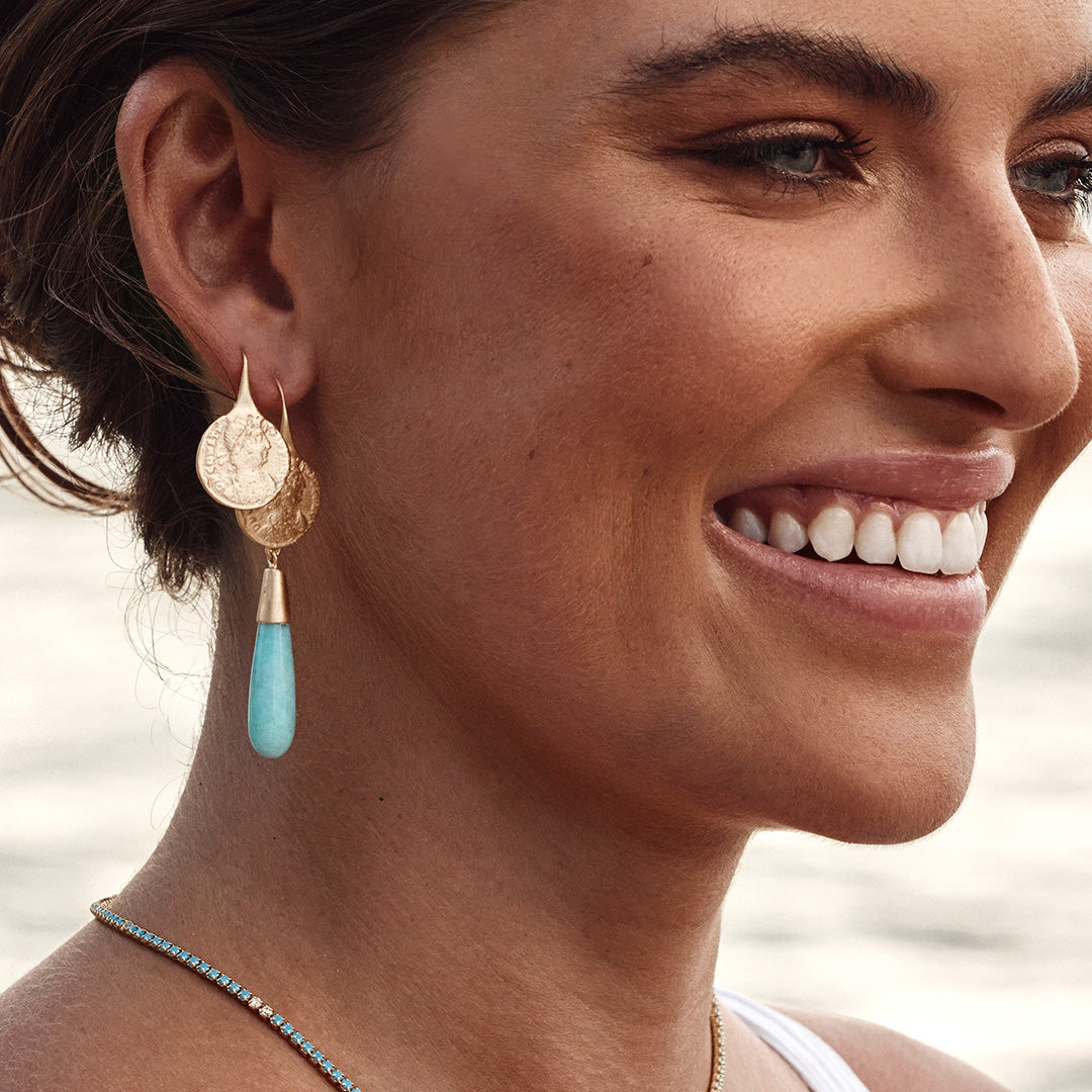 GOLD ANCIENT COIN HOOKS