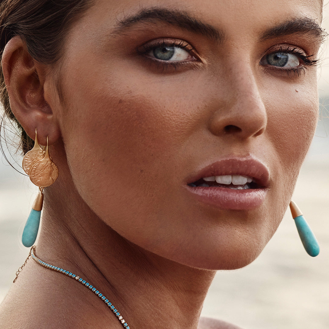 GOLD ANCIENT COIN HOOKS