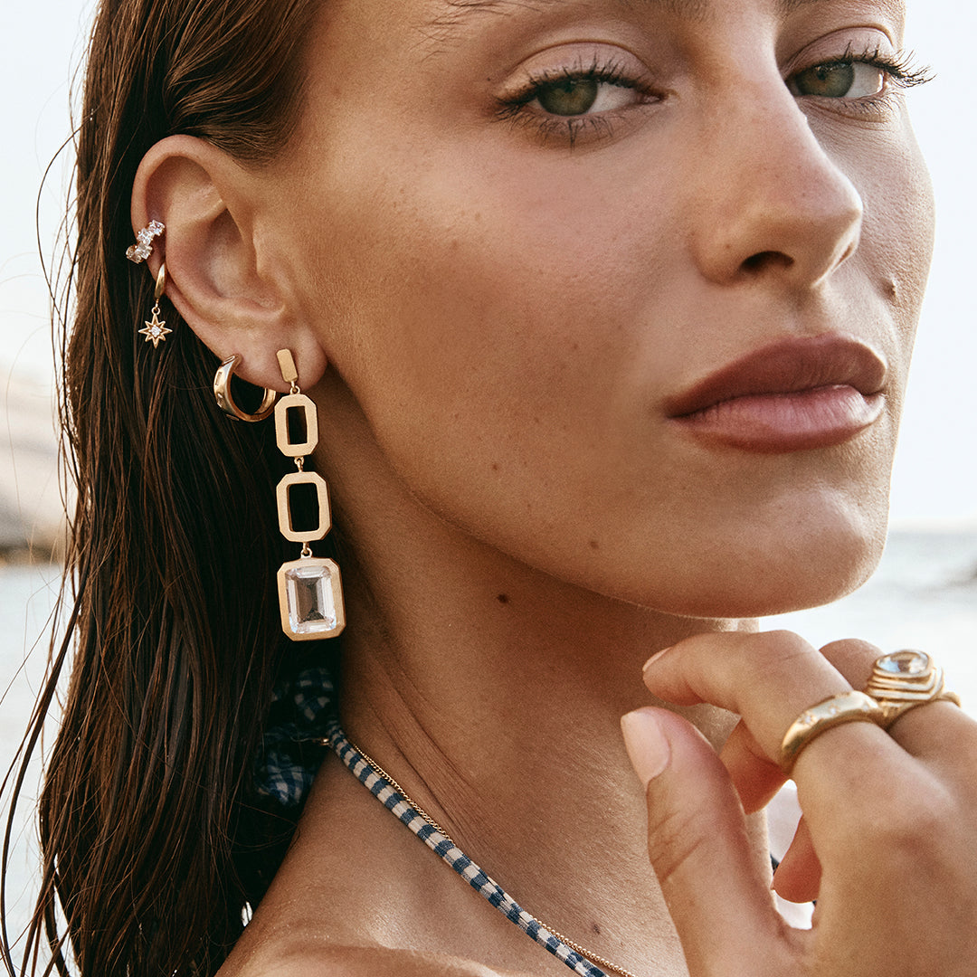 SCATTER BAGUETTE RING