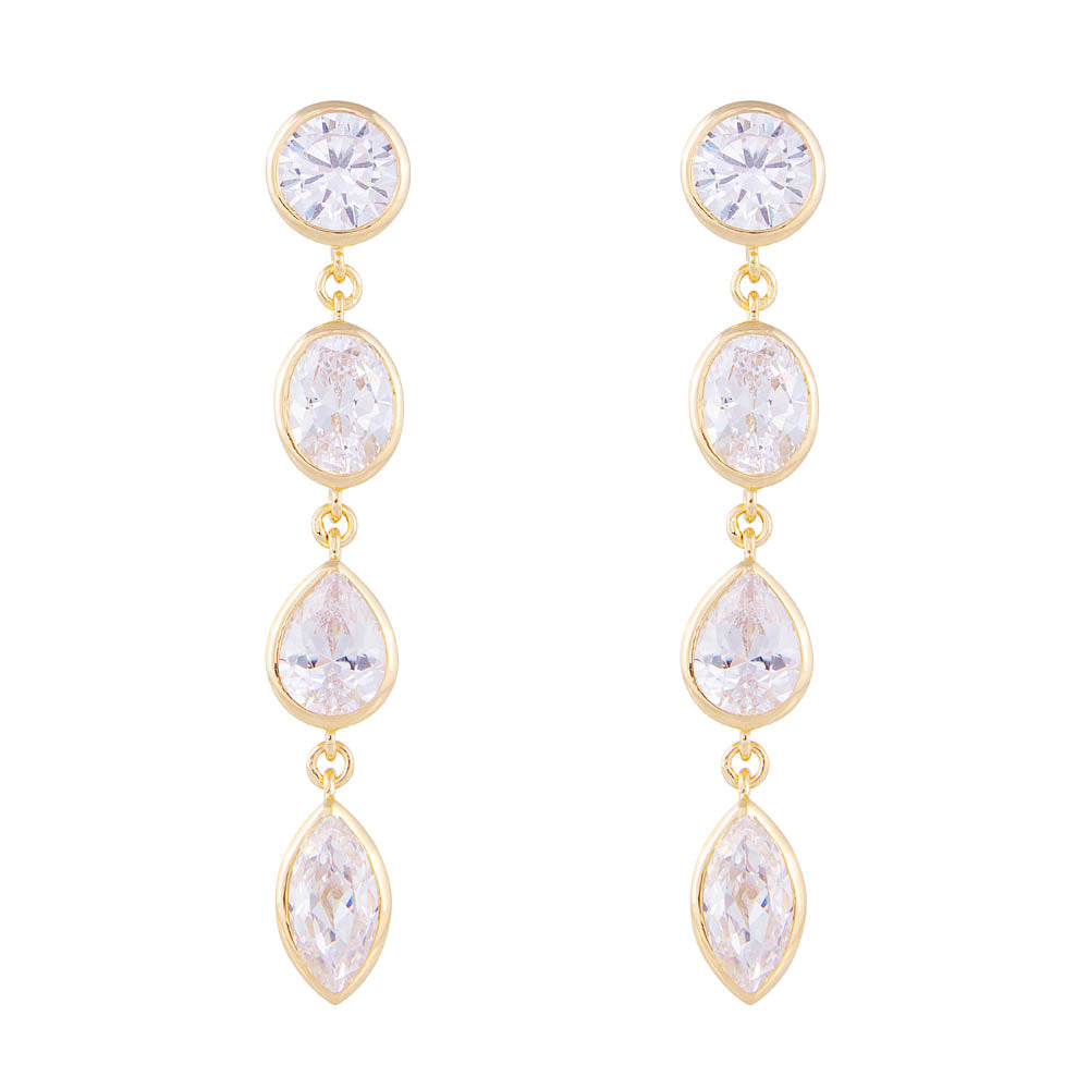 LAGOS COCKTAIL EARRINGS WHITE
