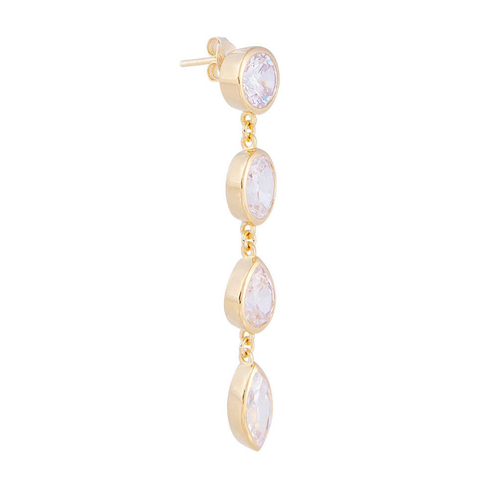 LAGOS COCKTAIL EARRINGS WHITE