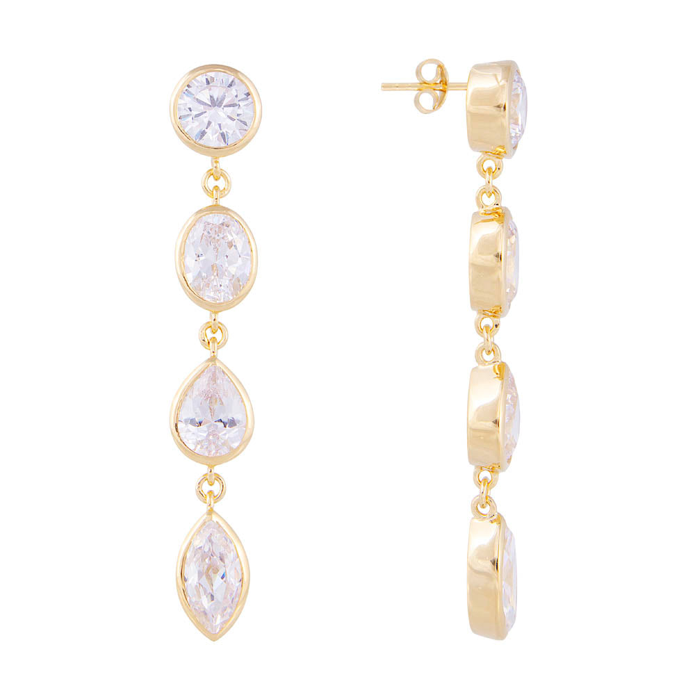 LAGOS COCKTAIL EARRINGS WHITE