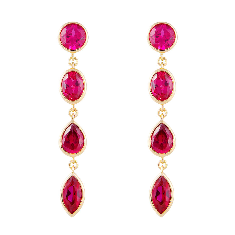 LAGOS COCKTAIL EARRINGS PINK