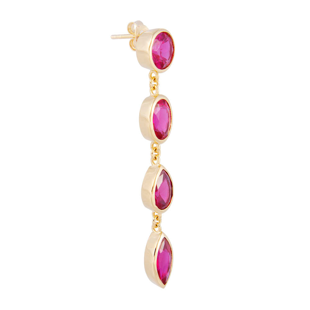 LAGOS COCKTAIL EARRINGS PINK