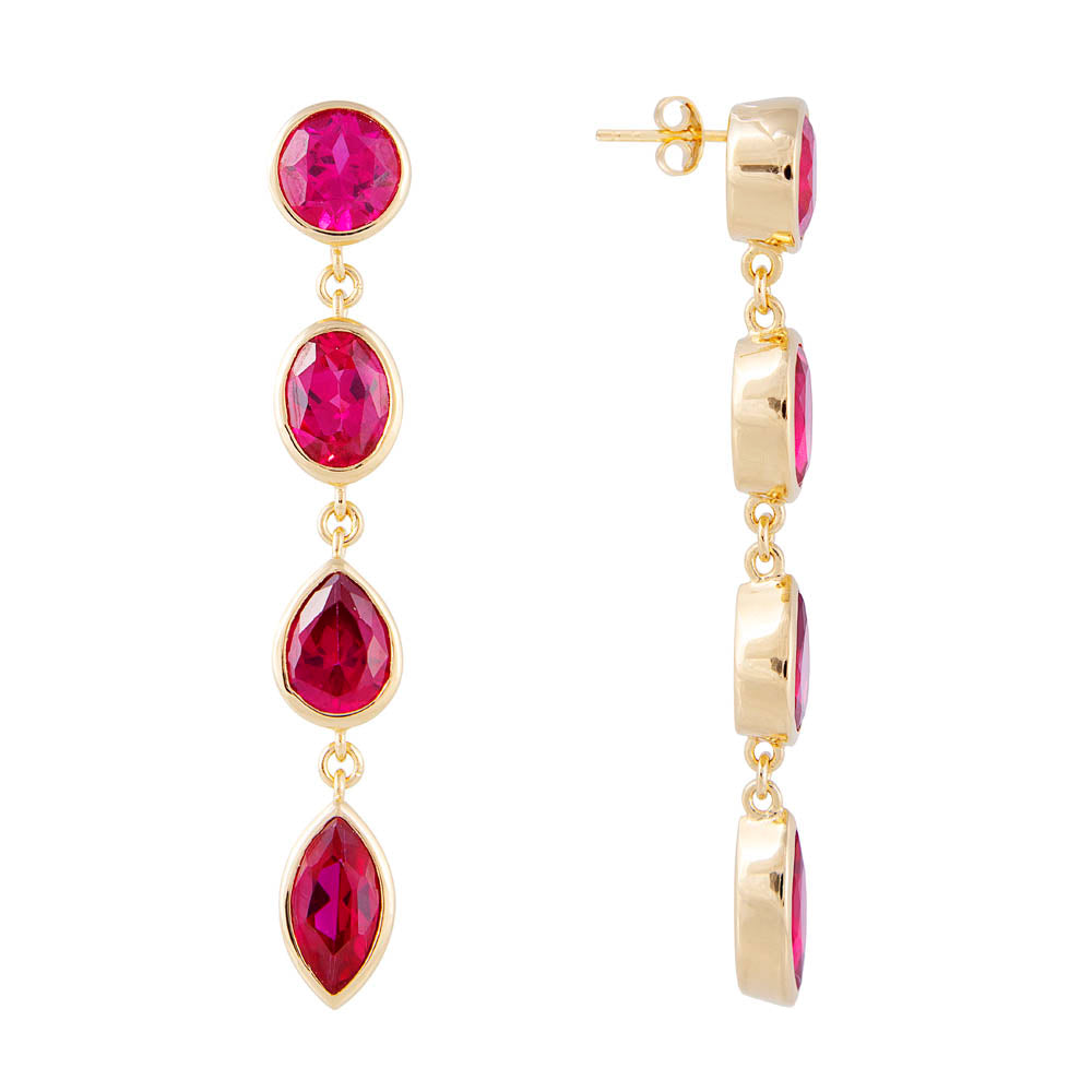 LAGOS COCKTAIL EARRINGS PINK