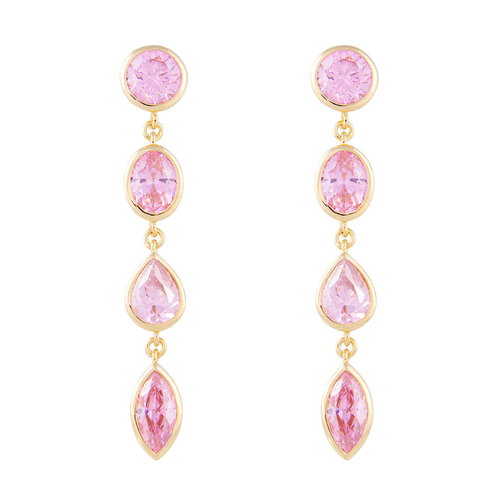 LAGOS COCKTAIL EARRINGS LIGHT PINK
