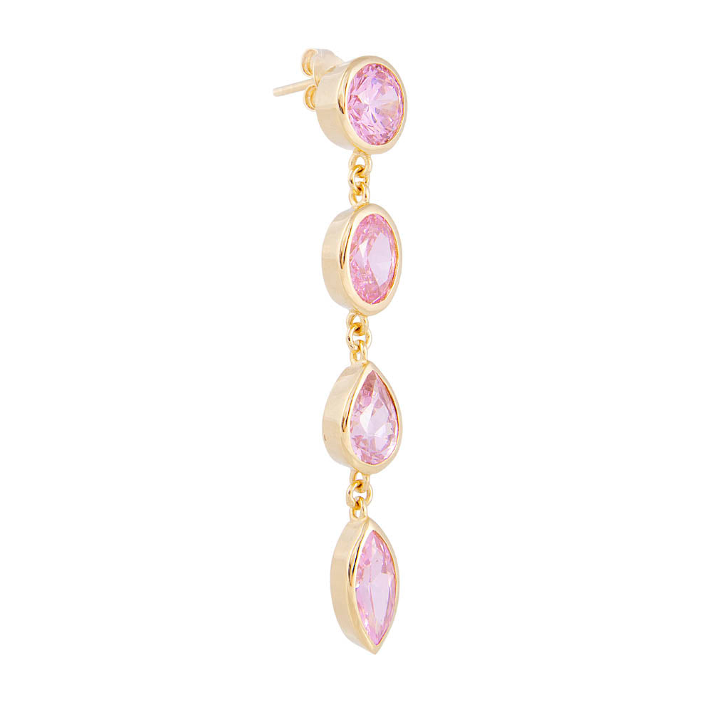 LAGOS COCKTAIL EARRINGS LIGHT PINK