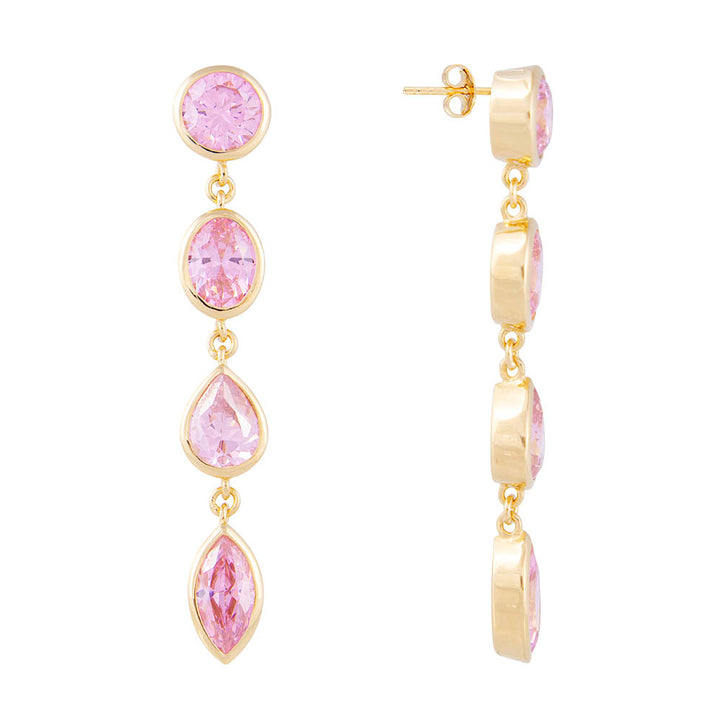 LAGOS COCKTAIL EARRINGS LIGHT PINK