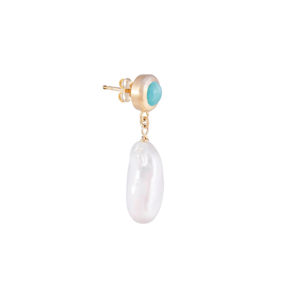 AMAZONITE PEARL DROPS