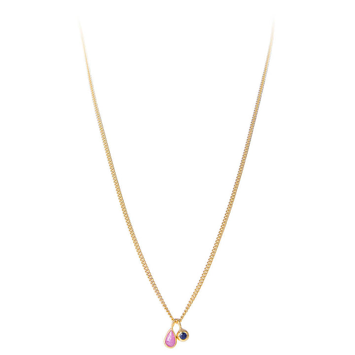 SEMI-PRECIOUS CHARM NECKLACE