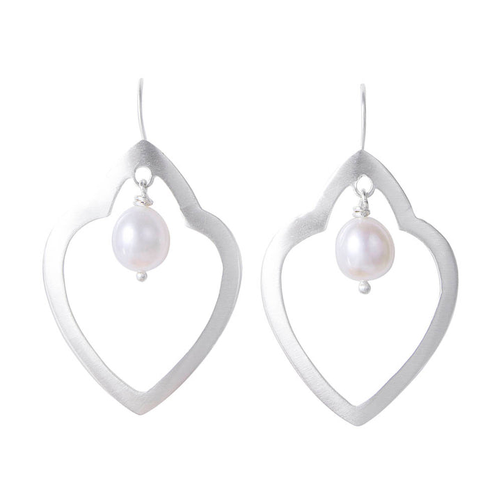 MOROCCAN PEARL DROPS - SILVER