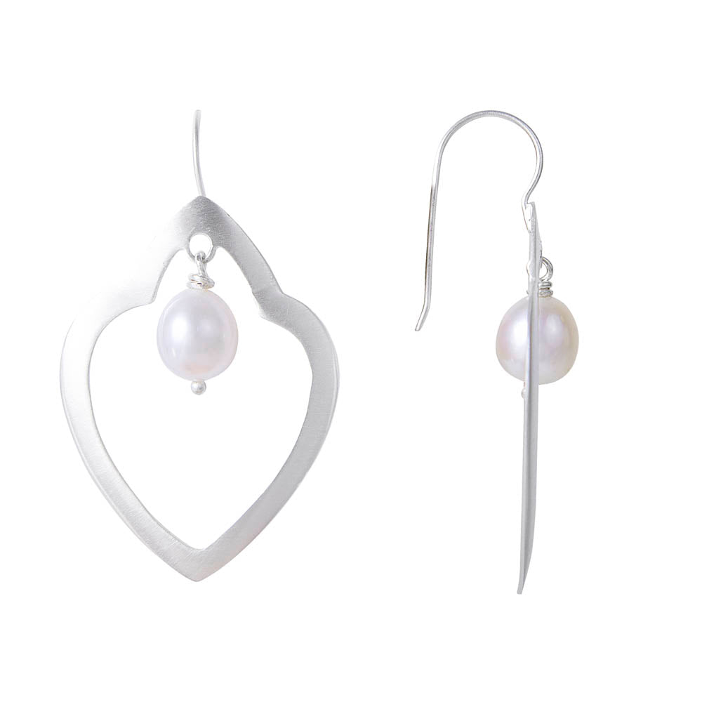 MOROCCAN PEARL DROPS - SILVER