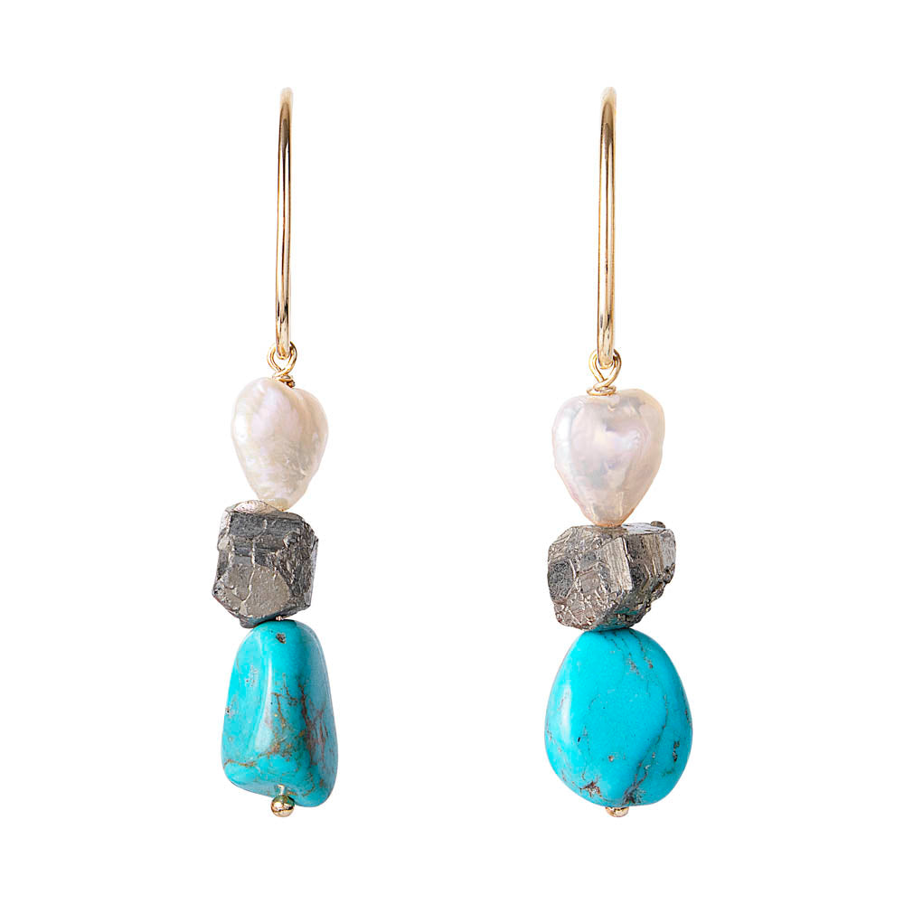 TURQUOISE HEART DROPS