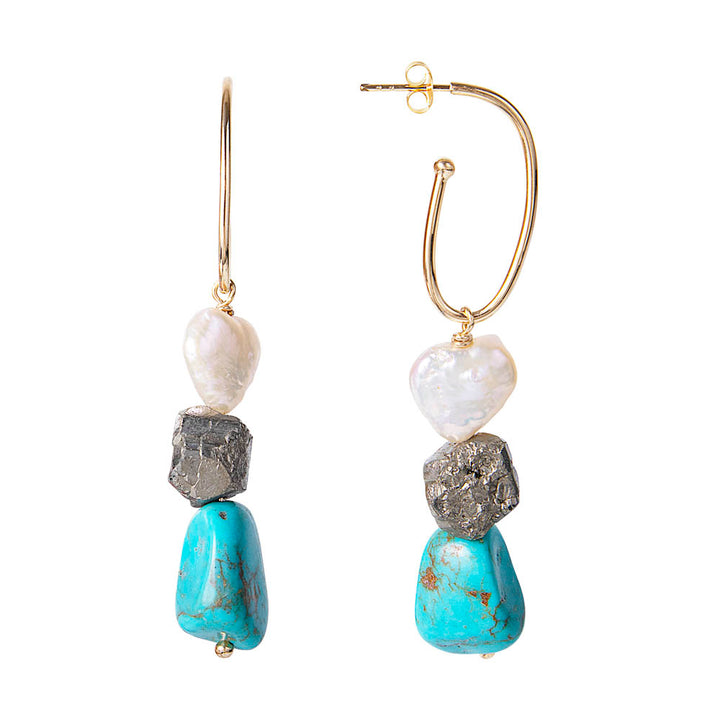 TURQUOISE HEART DROPS