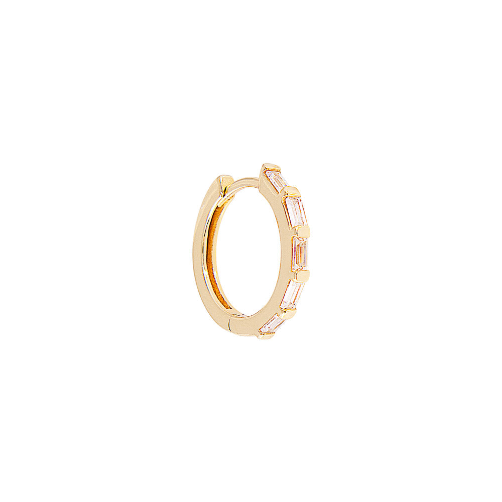 CRYSTAL BAGUETTE MIDI HOOPS