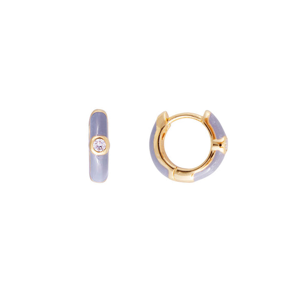 GREY ENAMEL HUGGIES