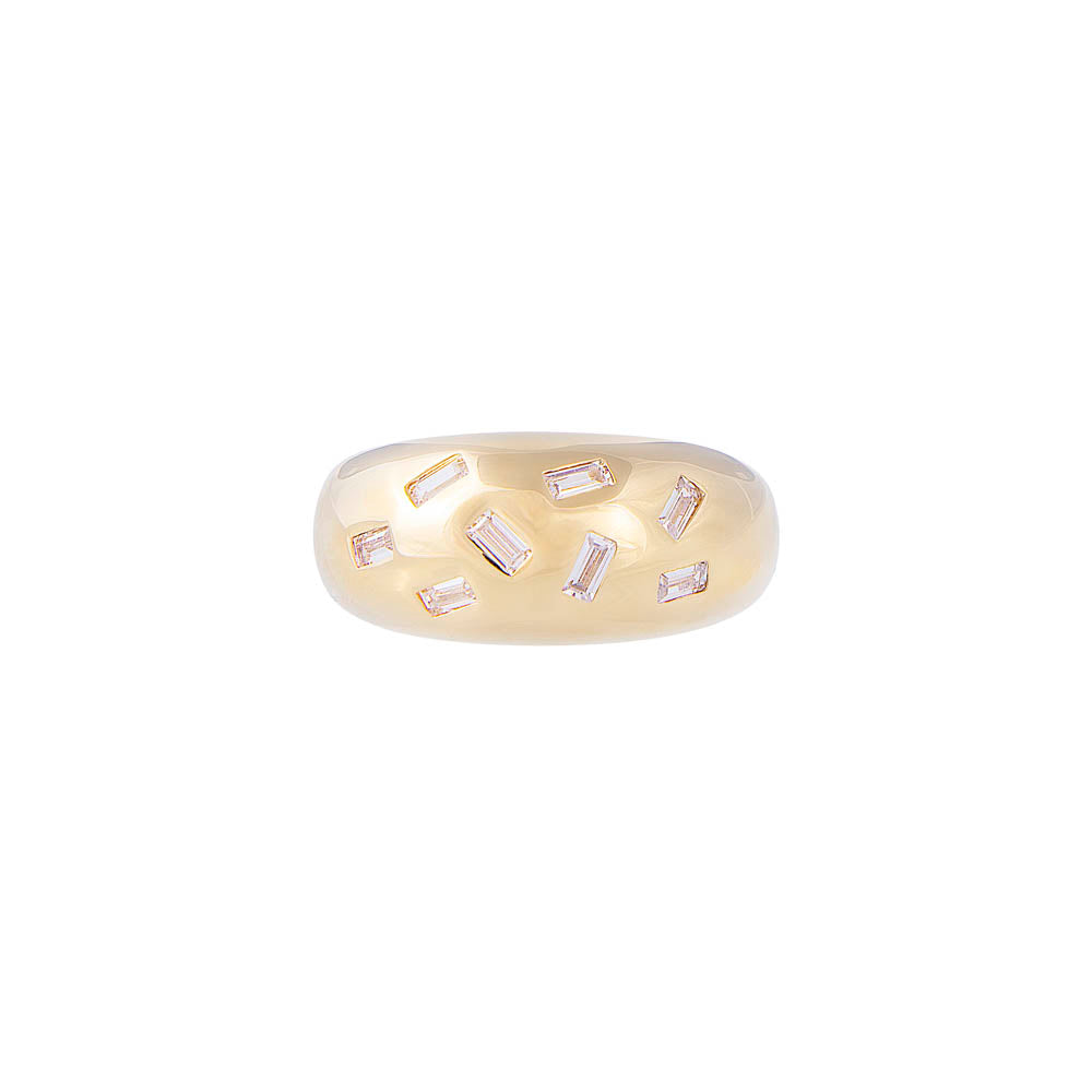 SCATTER BAGUETTE RING