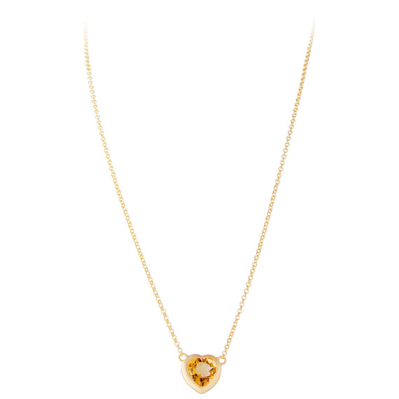 CITRINE LOVE NECKLACE