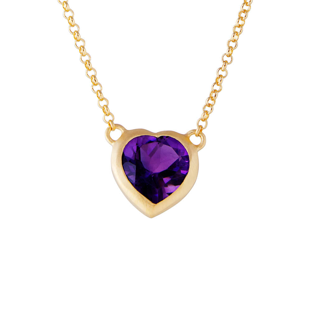 AMETHYST LOVE NECKLACE