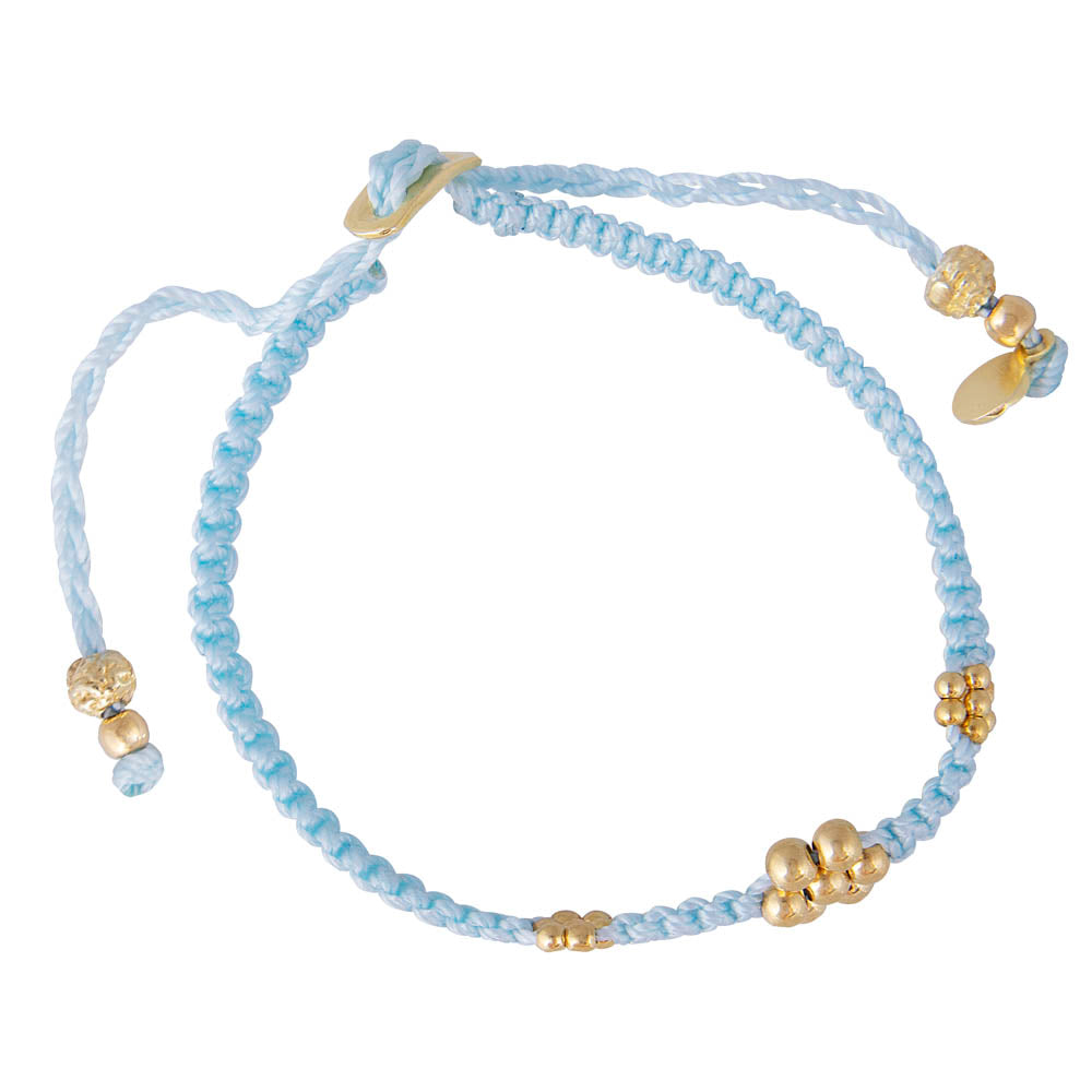 BLOSSOM ROPE BRACELET - SKY