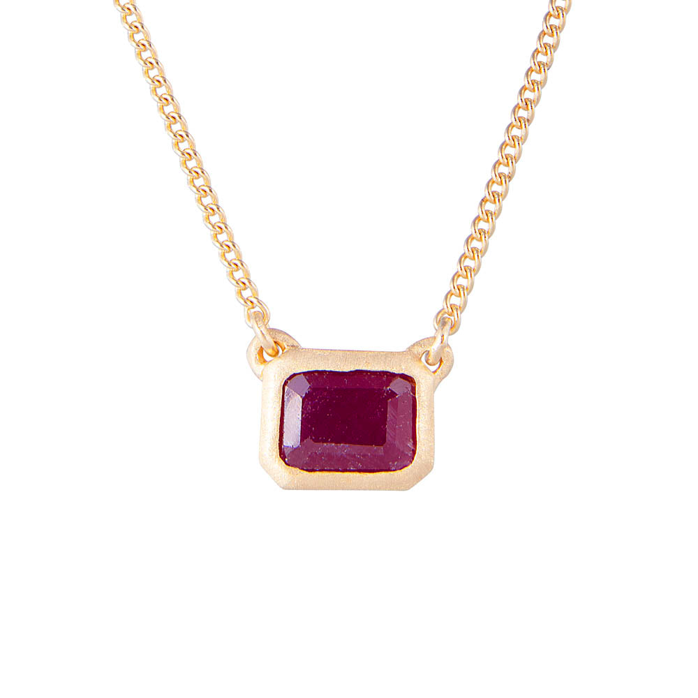 RUBY DECO NECKLACE