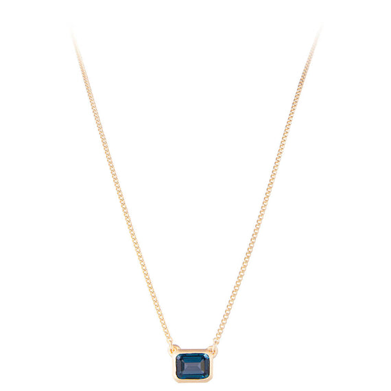 LONDON BLUE TOPAZ DECO NECKLACE