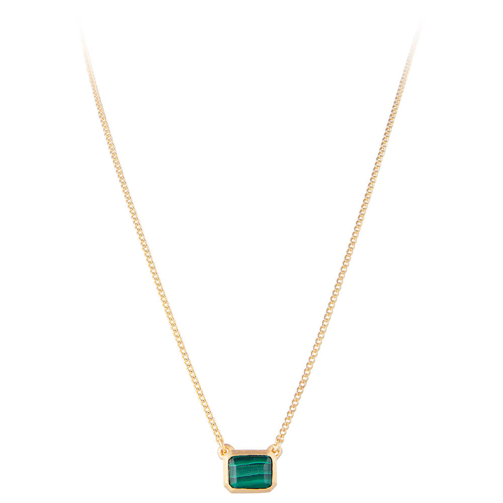 MALACHITE DECO NECKLACE