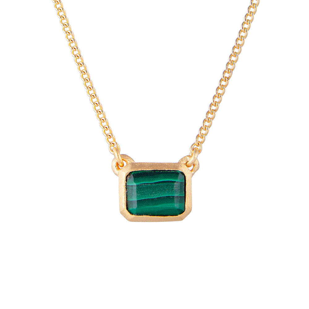 MALACHITE DECO NECKLACE