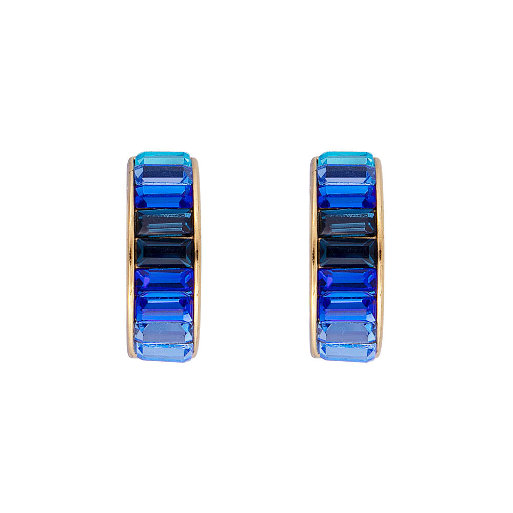 BLUE OMBRE MIDI HOOPS