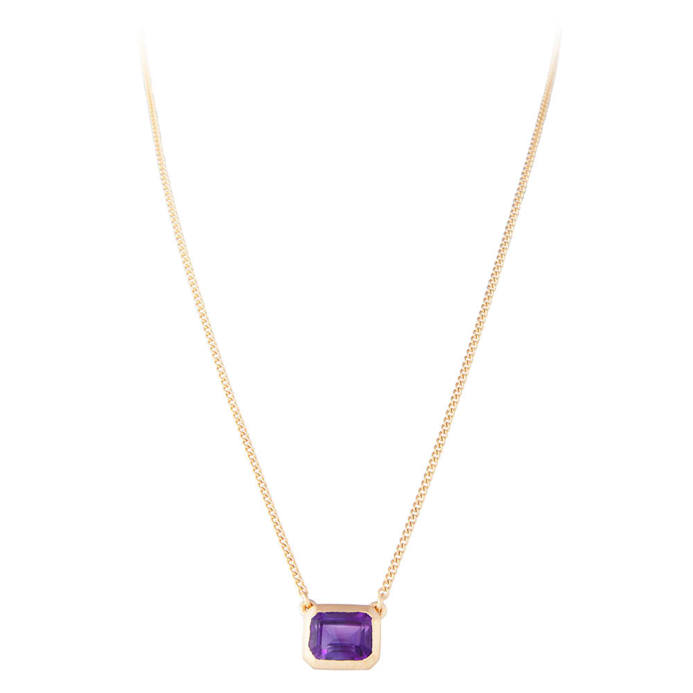 AMETHYST DECO NECKLACE
