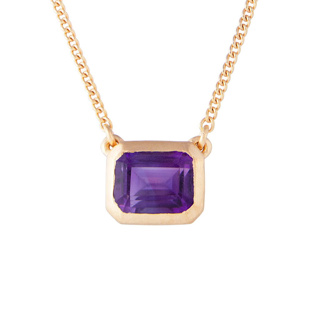 AMETHYST DECO NECKLACE
