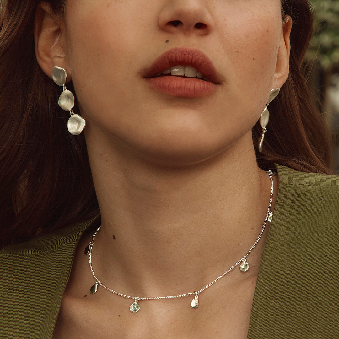 SILVER NOMAD CHARM NECKLACE