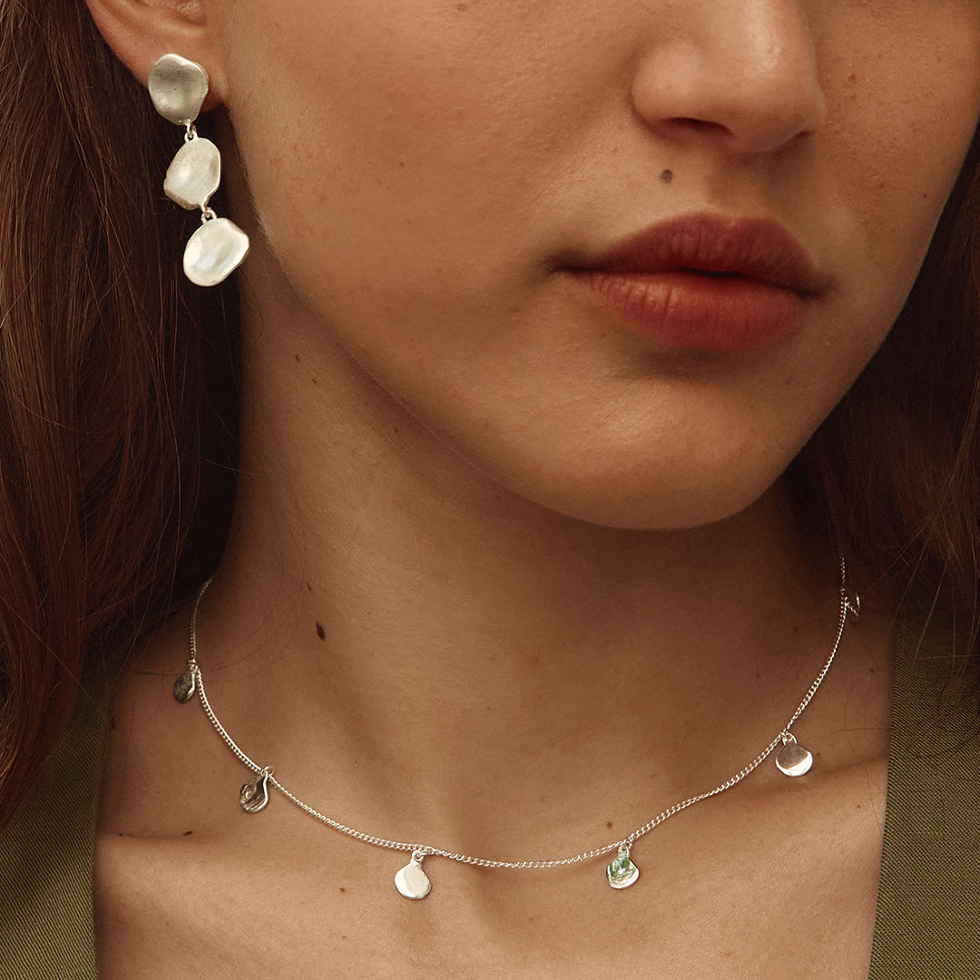 SILVER NOMAD CHARM NECKLACE