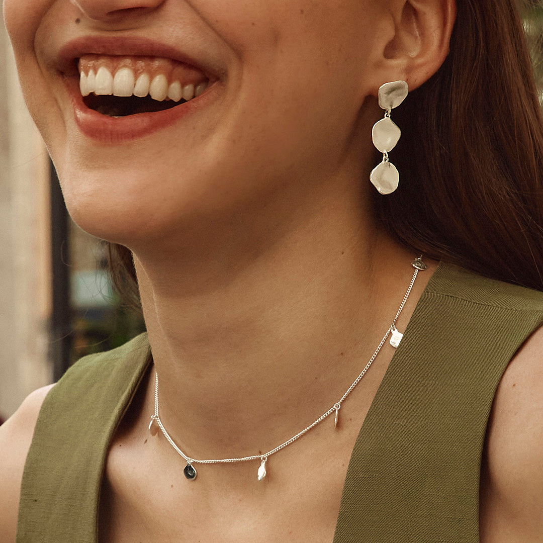 SILVER NOMAD CHARM NECKLACE