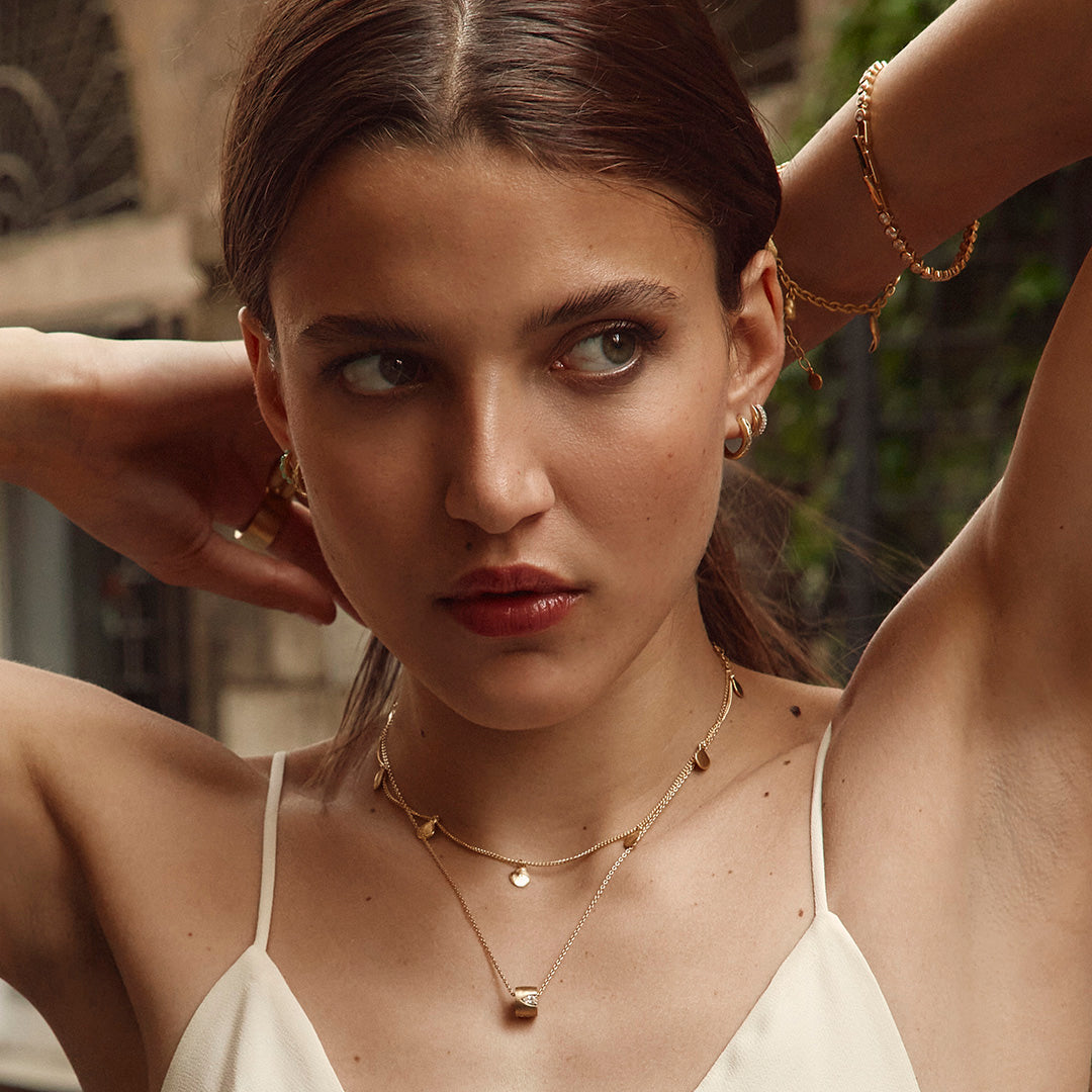 GOLD NOMAD CHARM NECKLACE