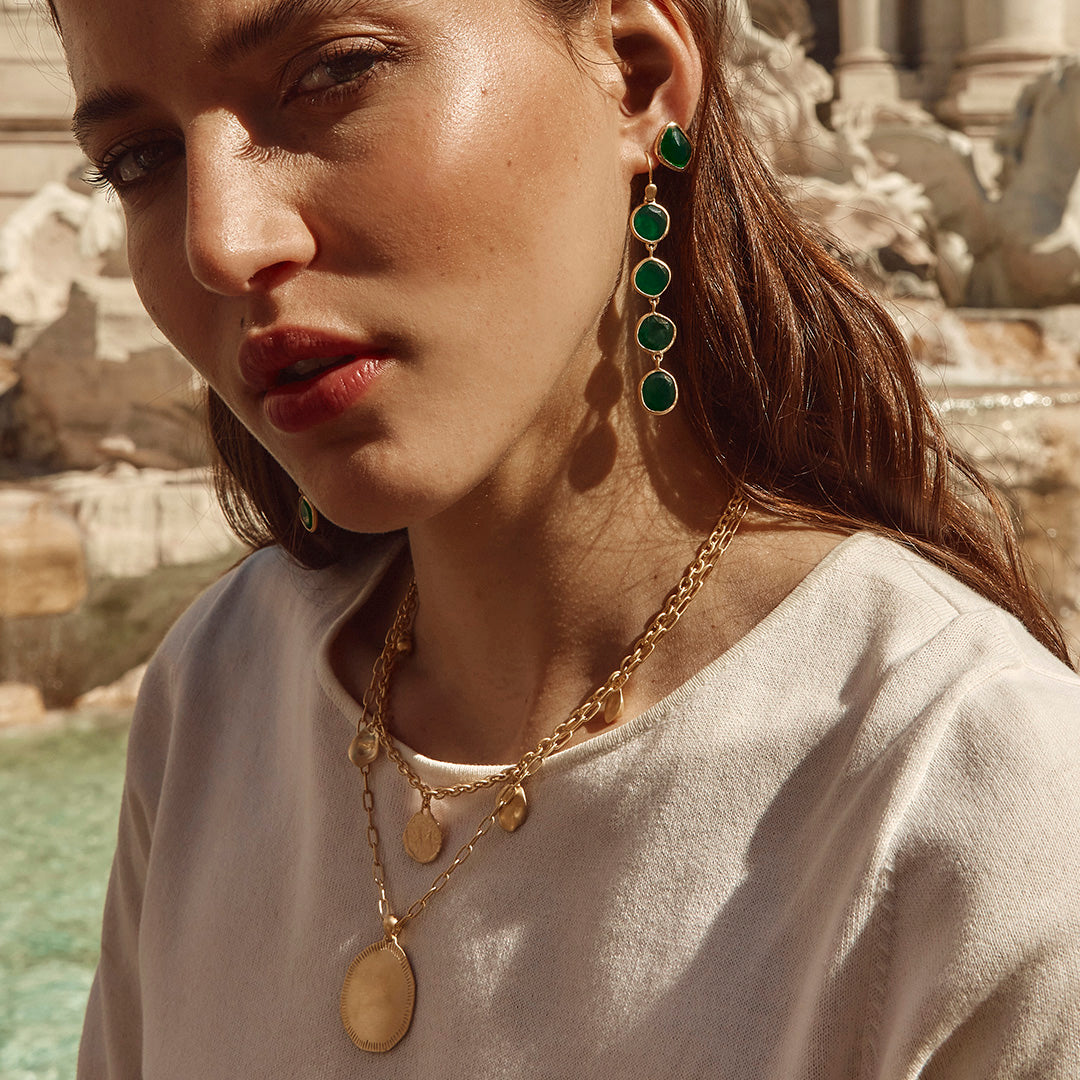 GREEN AGATE SPLICE DROPS