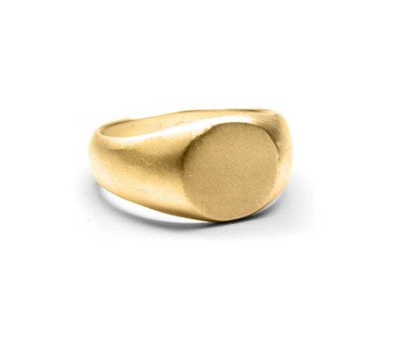 CLASSIC SIGNET RING: round