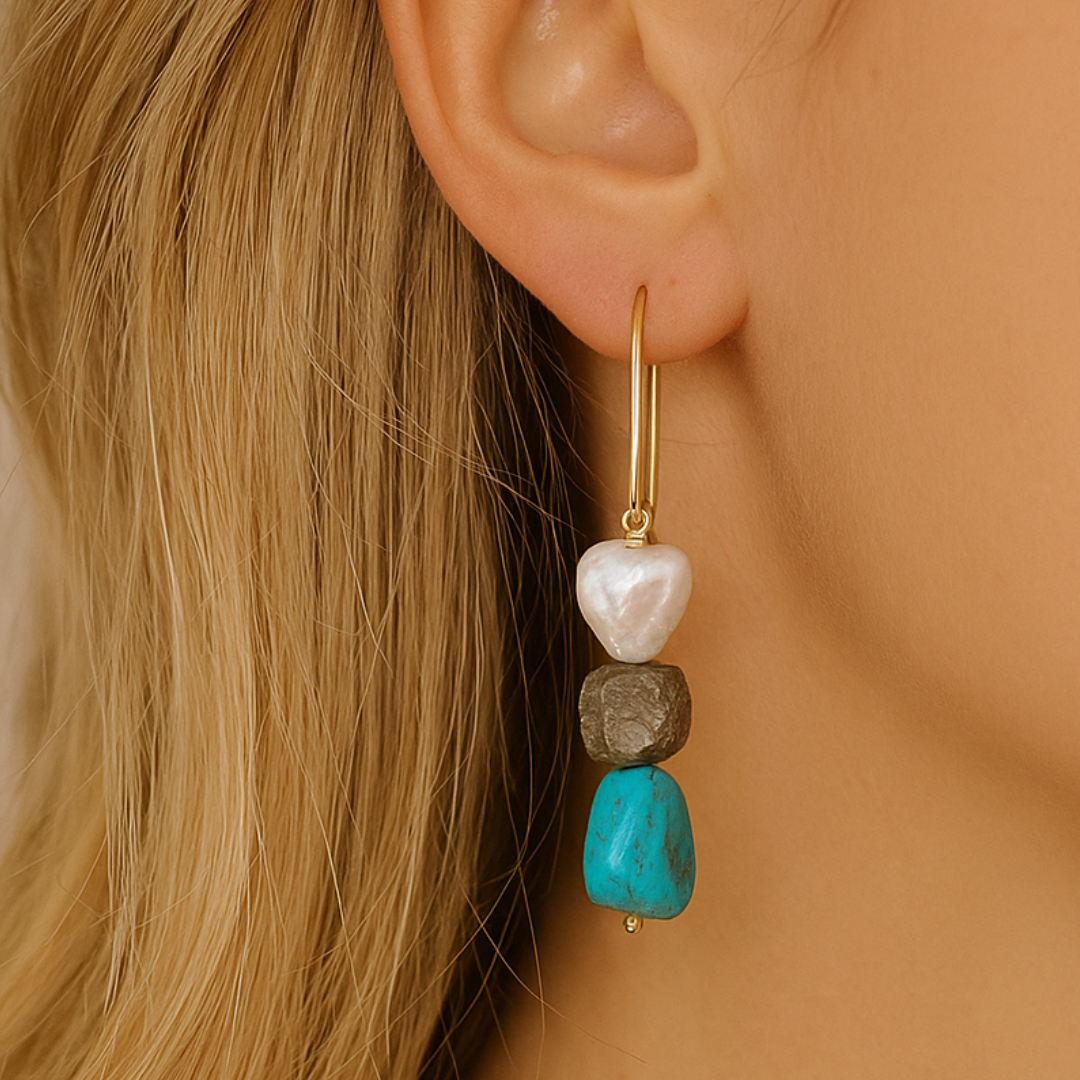 TURQUOISE HEART DROPS