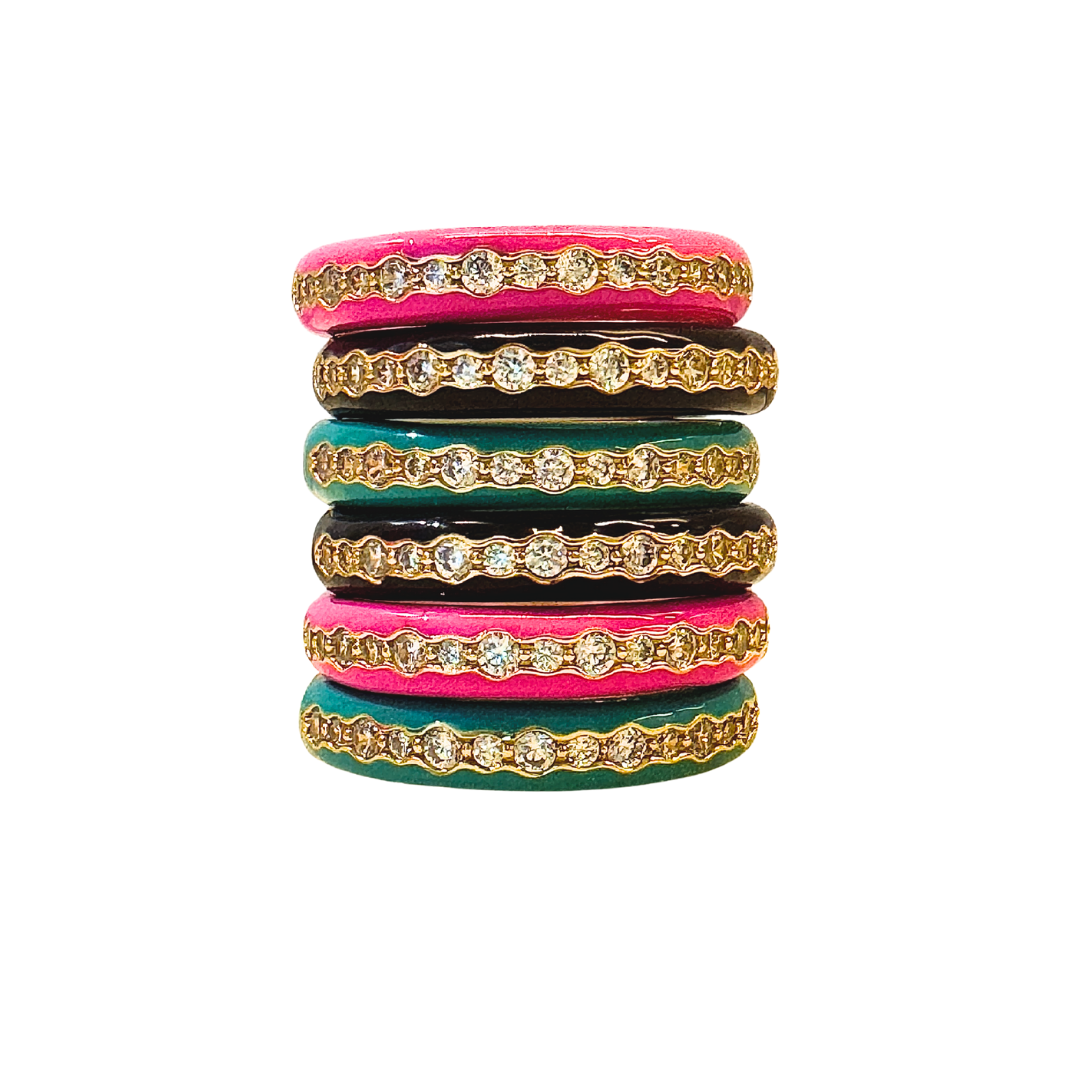 OCEANA ENAMEL STACKER RING