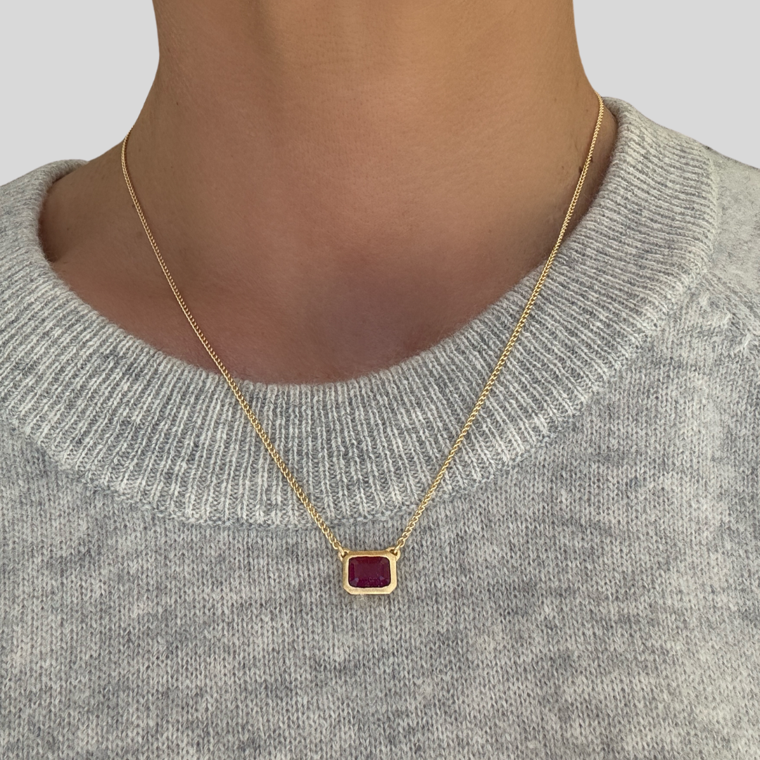 RUBY DECO NECKLACE