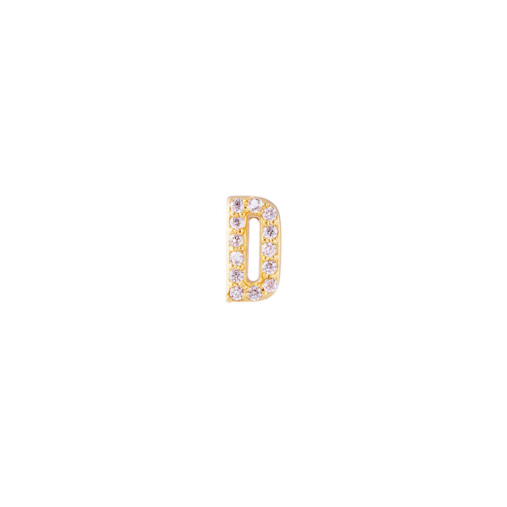 LETTER PAVE STUD - D