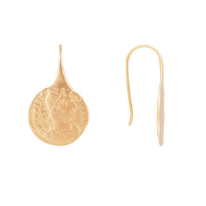 GOLD ANCIENT COIN HOOKS