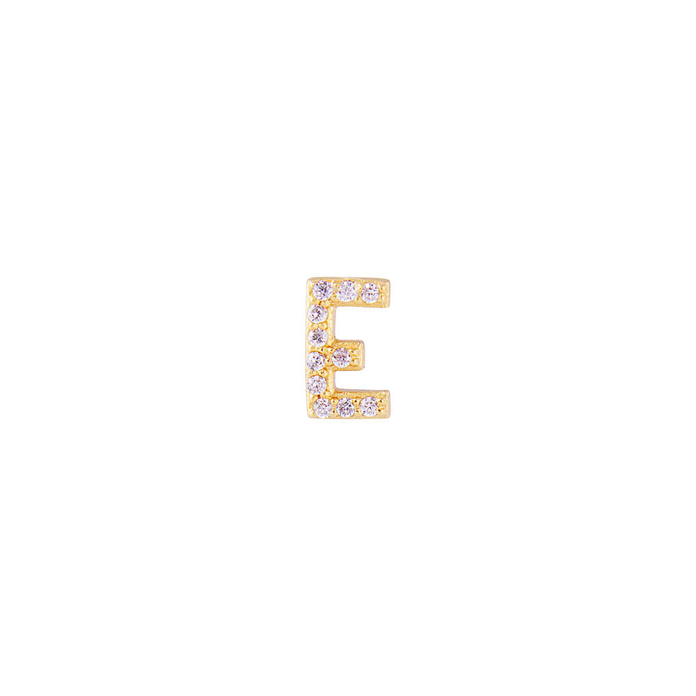 LETTER PAVE STUD - E