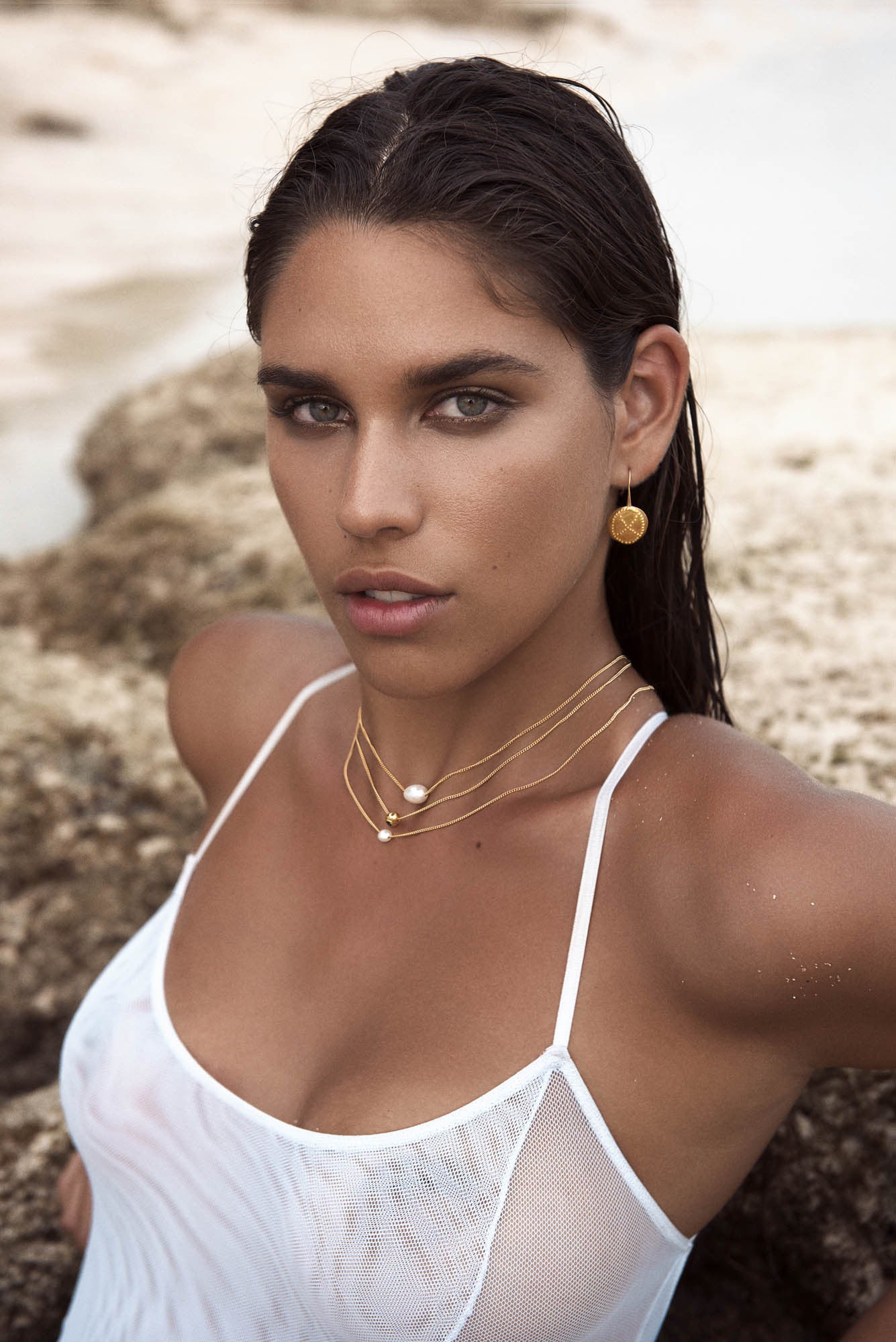 PEARL TEARDROP NECKLACE - GOLD