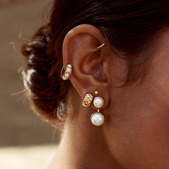 14 Karat Yellow Gold Emerald Earring Jackets – Aurum Jewelers