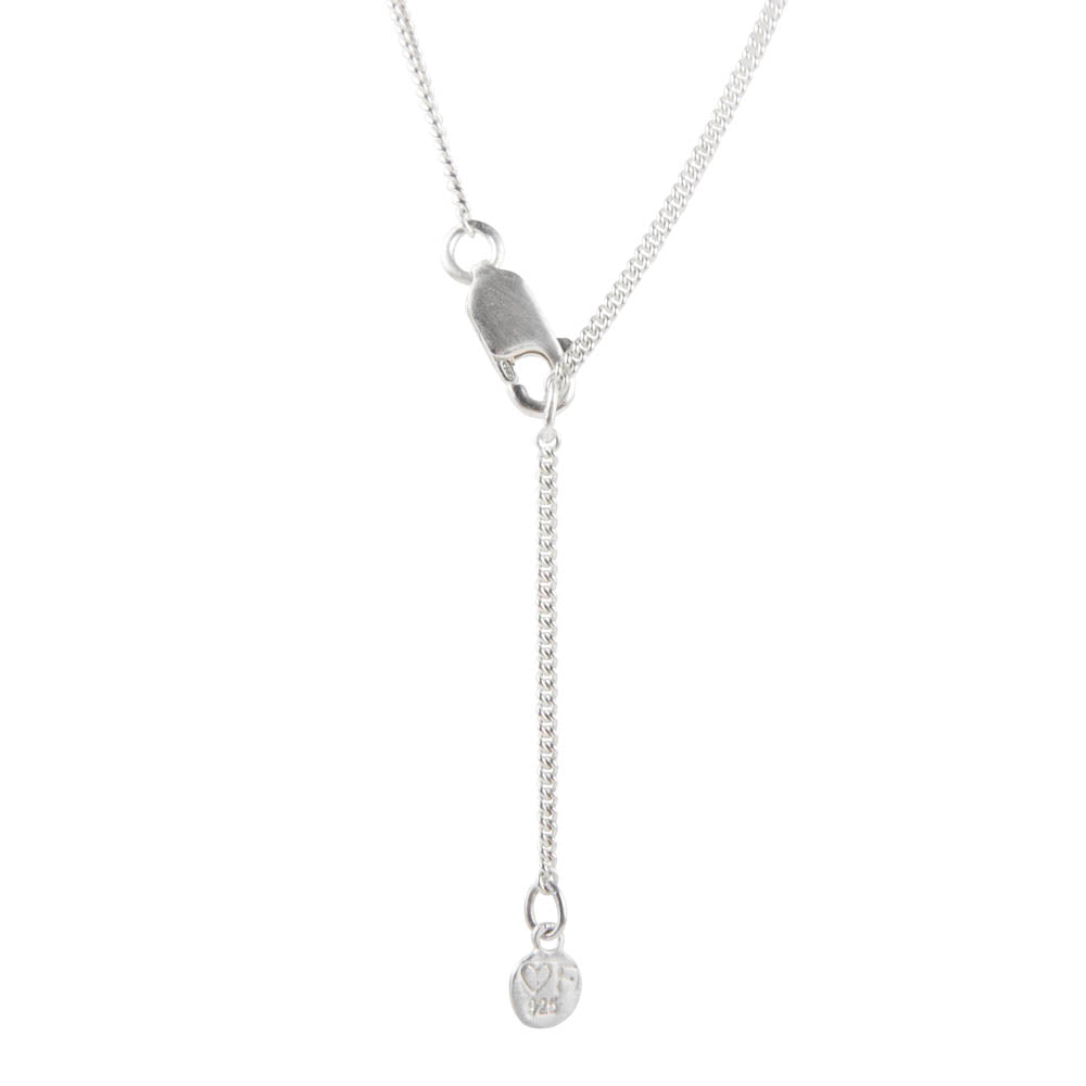 PEARL TEARDROP NECKLACE - SILVER