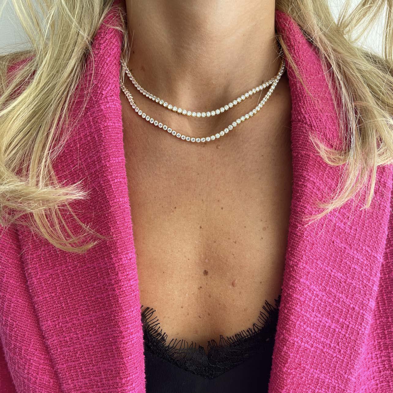 CRYSTAL TENNIS NECKLACE