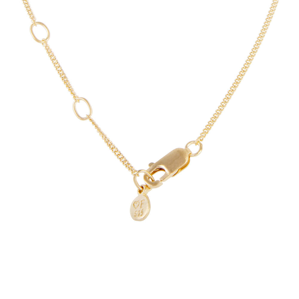 PINK AGATE CLOVER NECKLACE