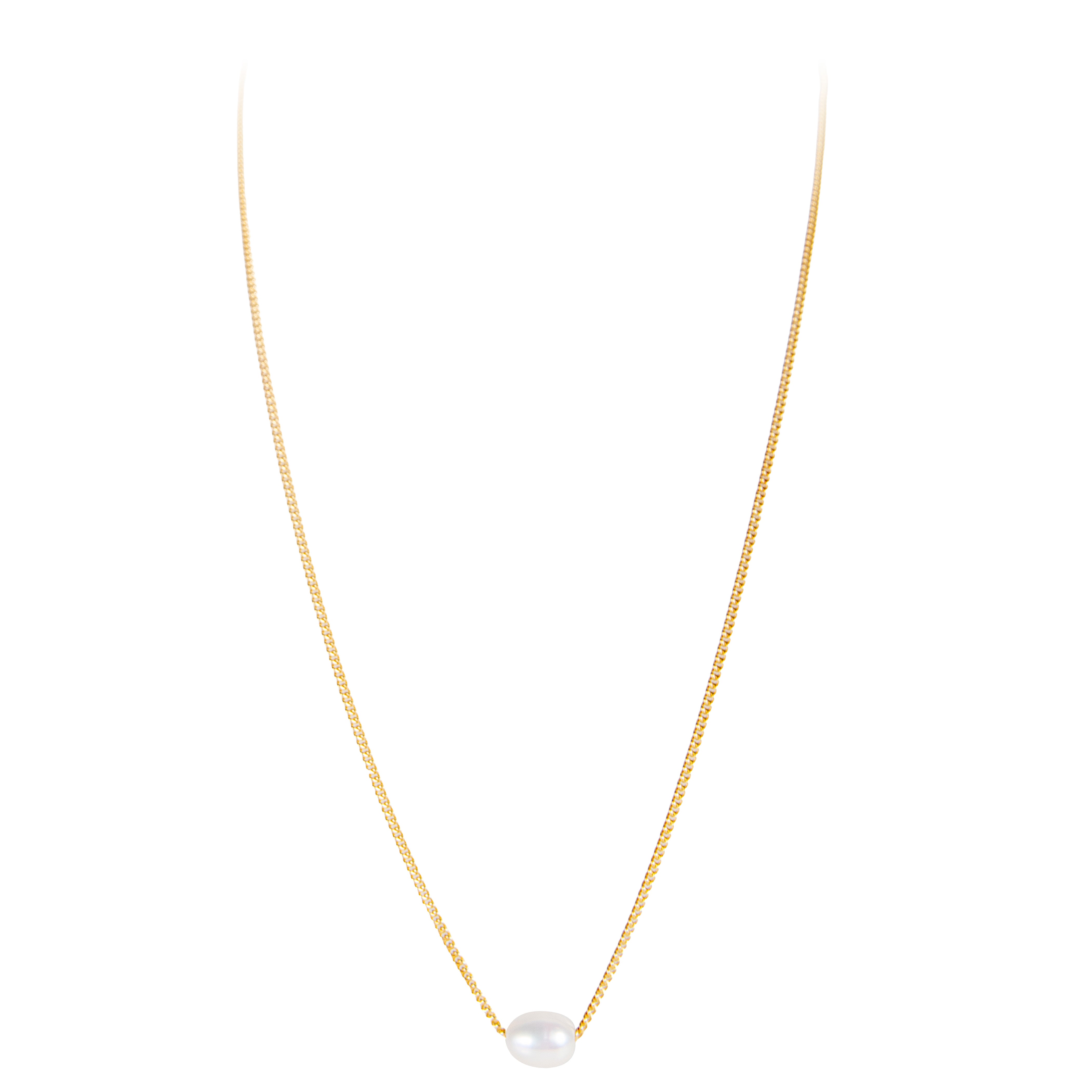 MINI PEARL TEARDROP NECKLACE