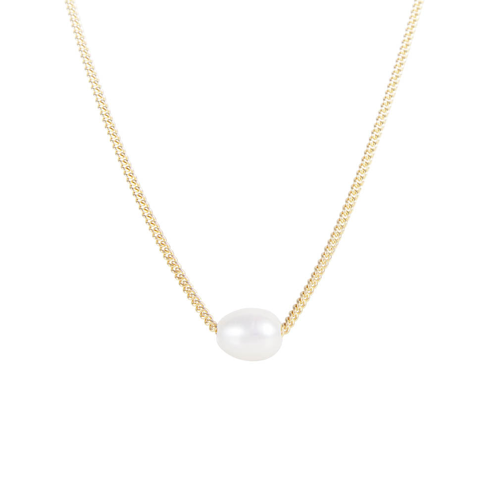 MINI PEARL TEARDROP NECKLACE